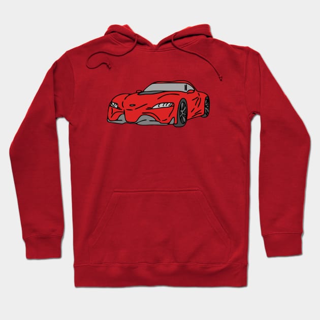 super car drift Hoodie by fokaction